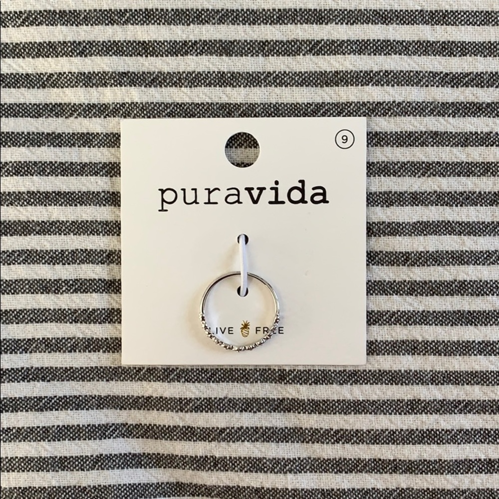 Pura Vida Floral Stacking Ring NWT!